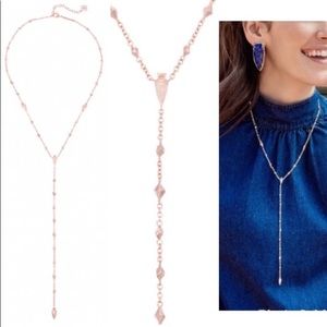 Kendra Scott Rose Gold Grant Y-Necklace